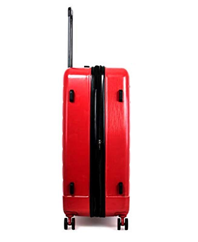Calvin Klein Avenue Lanes Hardside Spinner Luggage With Tsa Lock in Red Lyst