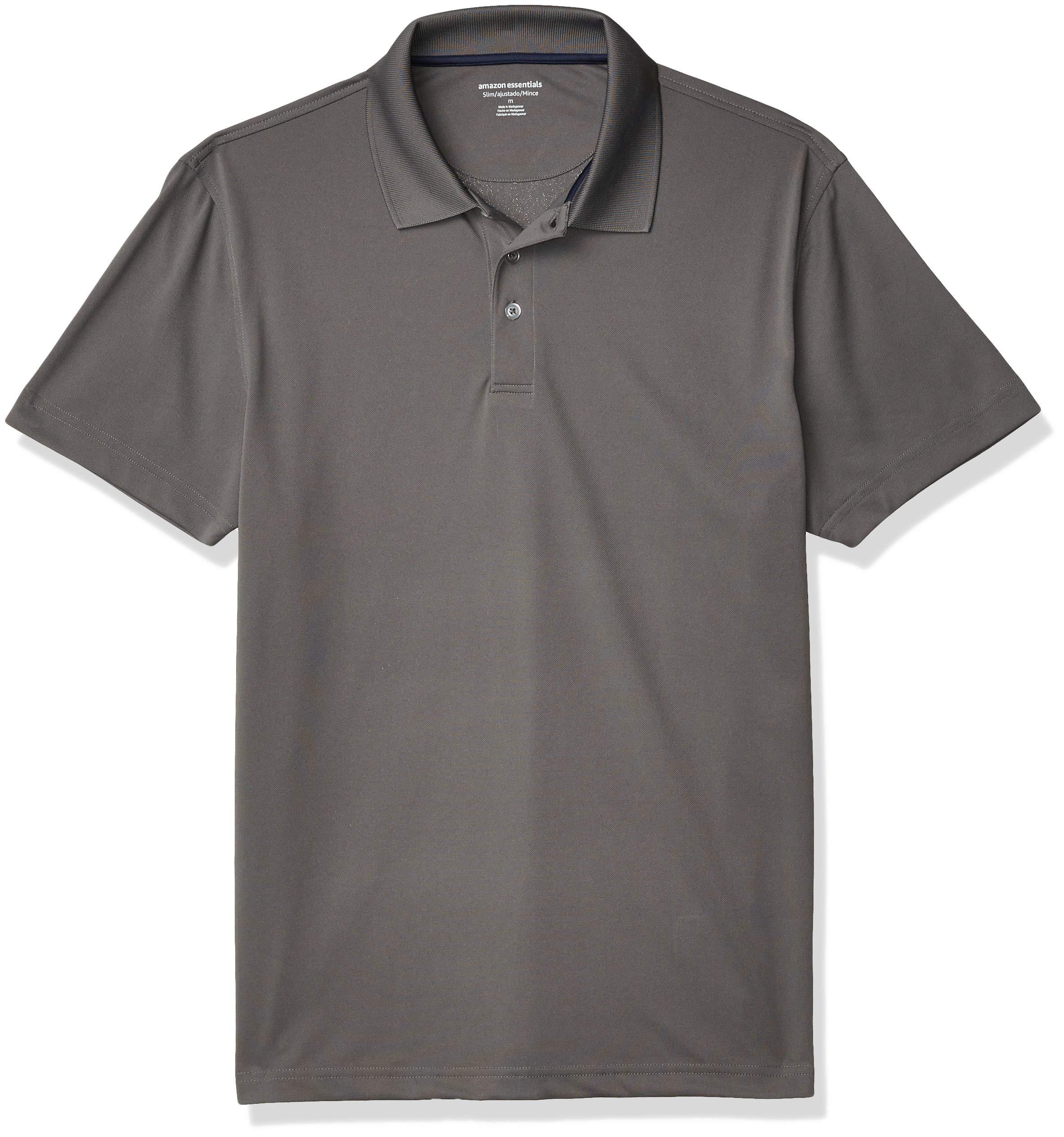 Amazon Essentials Slim-fit Quick-dry Golf Polo Shirt in Gray for Men - Lyst
