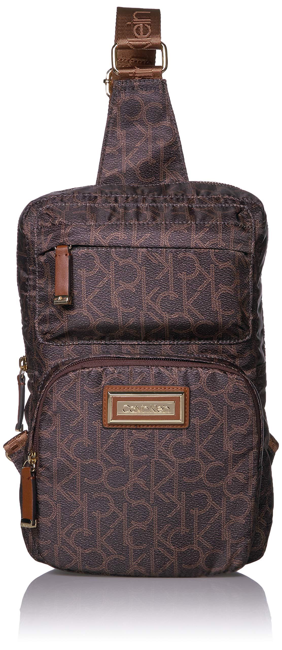 Calvin Klein Synthetic Belfast Nylon Sling Backpack in Brown/Khaki (Brown) - Save 47% - Lyst