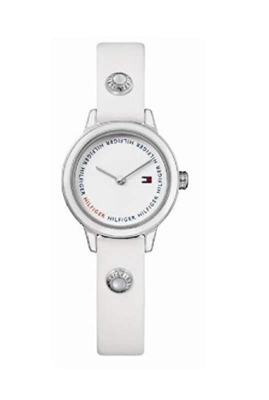 Tommy Hilfiger Leather 1781092 Classic White Mini Watch - Lyst