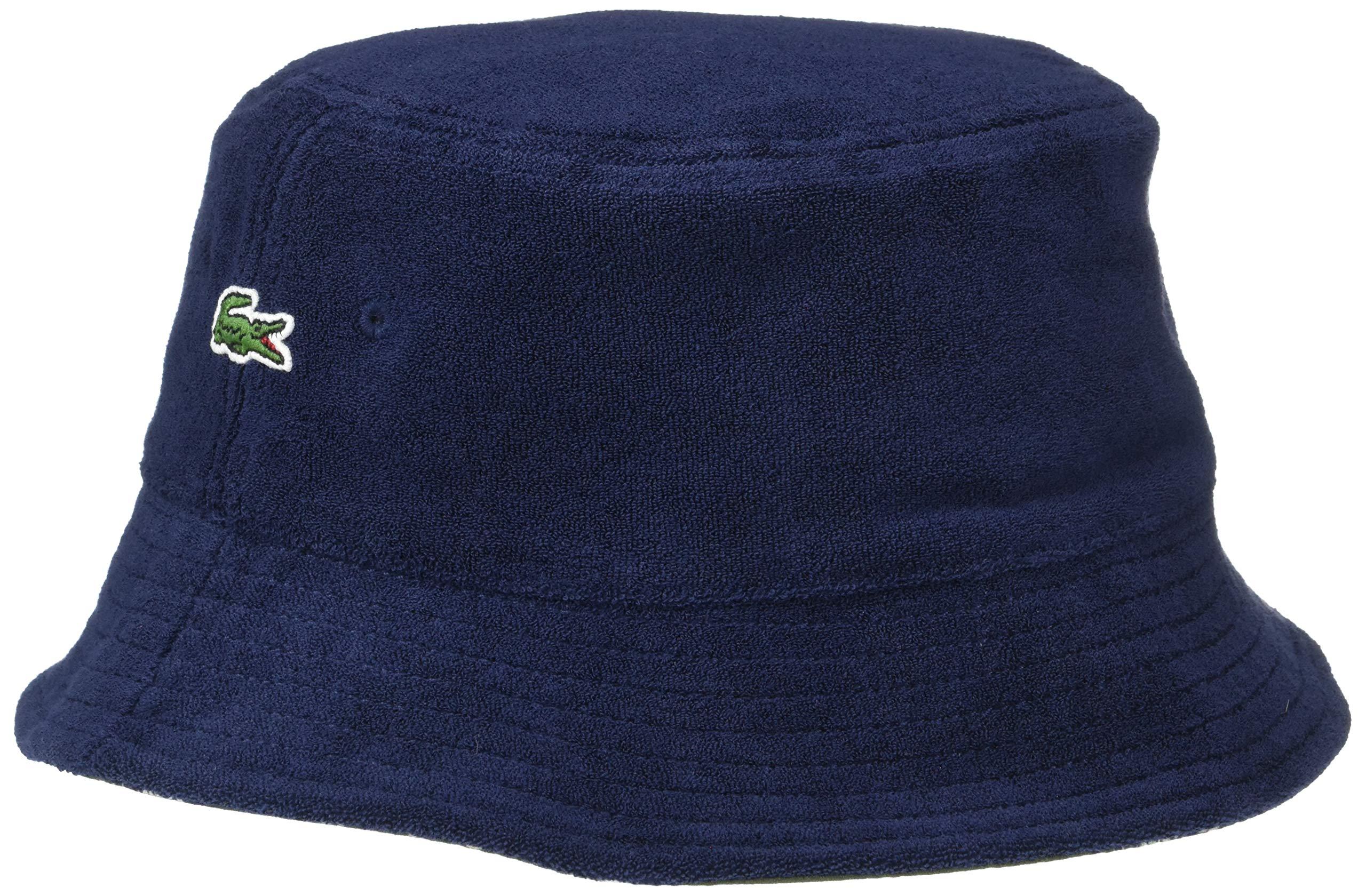 Lacoste Reversible Bucket Hat in Navy Blue (Blue) for Men | Lyst
