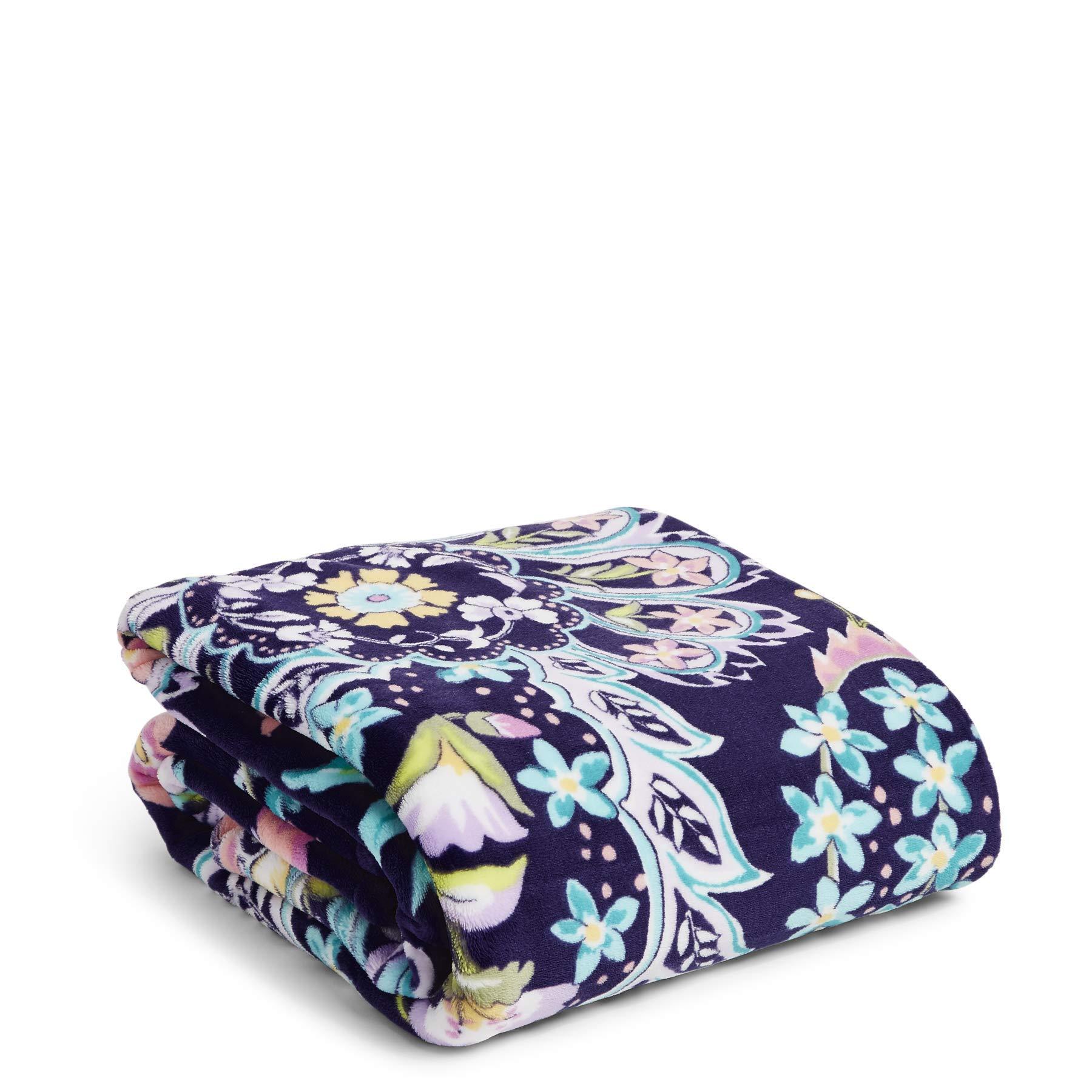 Vera Bradley Womens Fleece Plush Throw Blanket D Cor in French Paisley ...