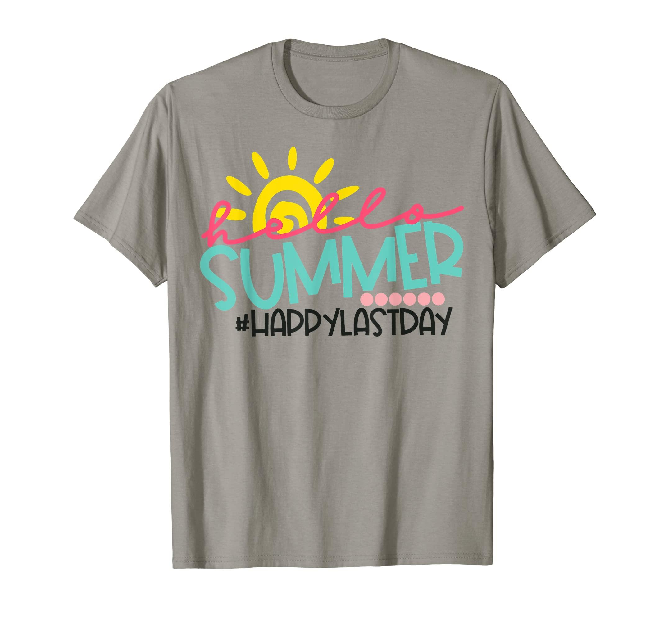 Birkenstock Happy Last Day Of School Teacher Student Hello Summer T-shirt  in Grey (Gray) | Lyst