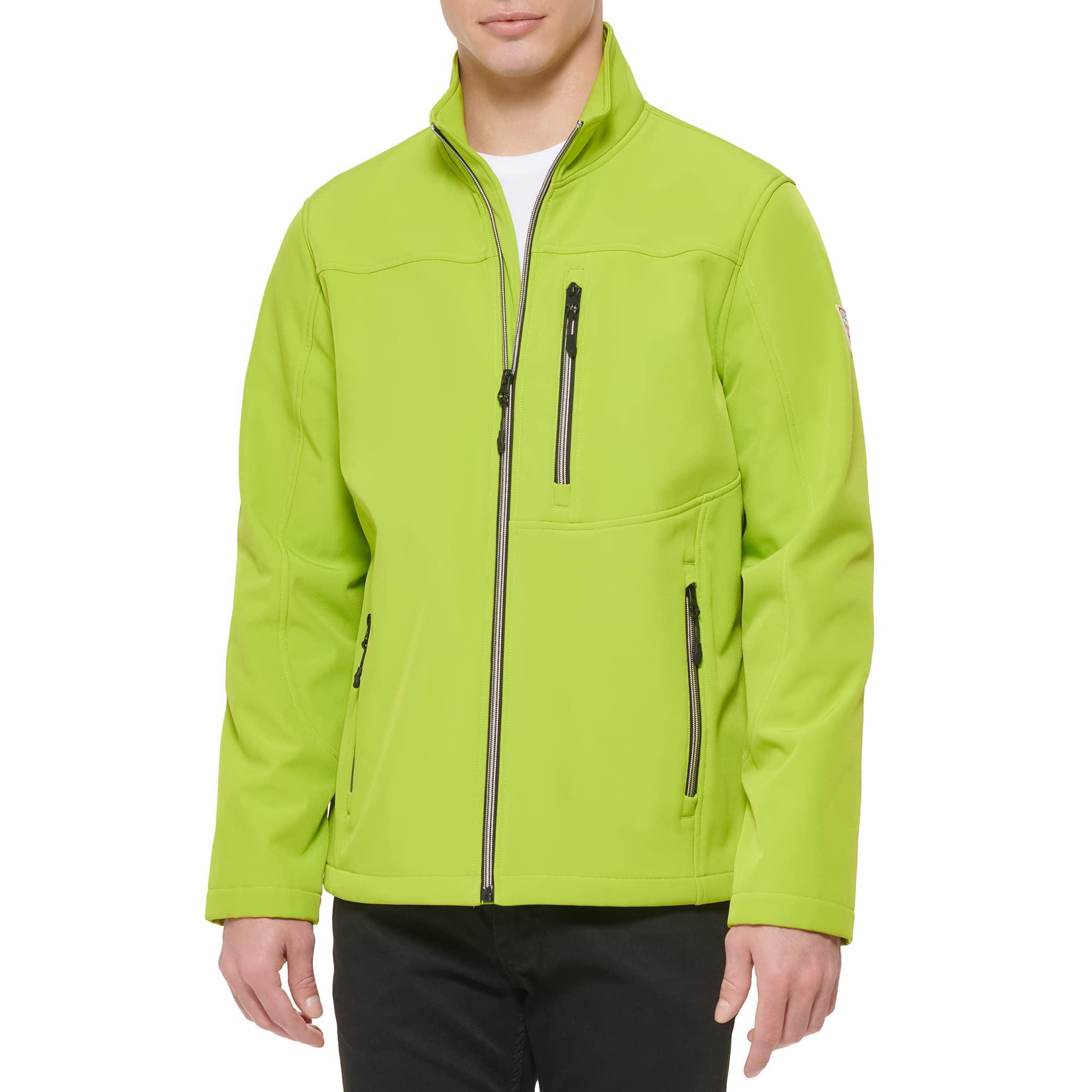 Guess Softshell Long Sleeve 1 Chest Pocket Jacket in Green for Men | Lyst UK