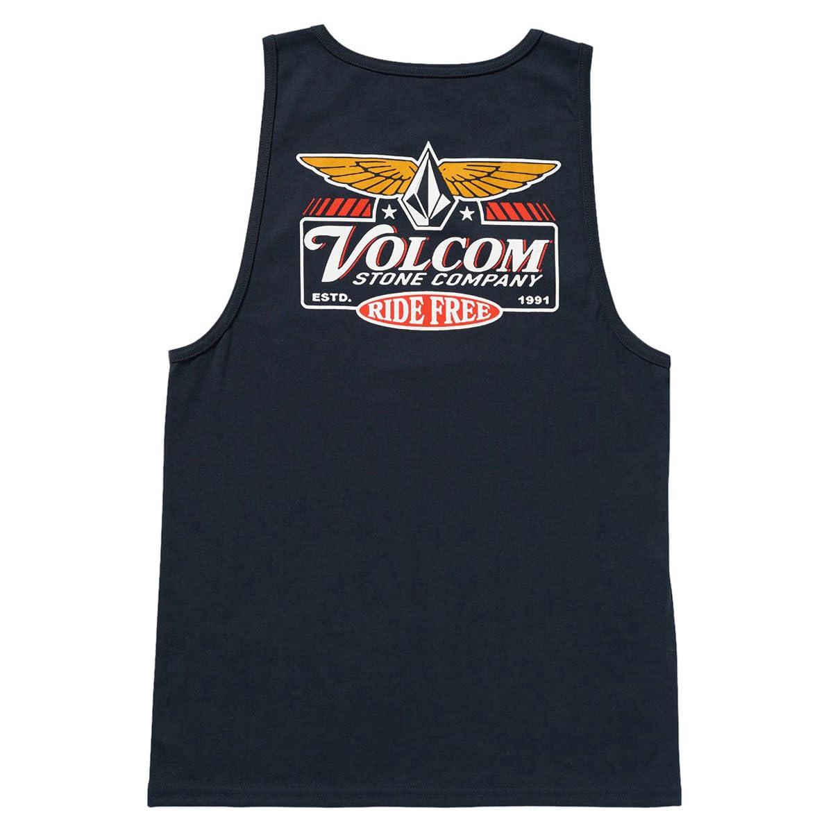 VOLCOM■Exclusive Rash Sleeveless T-shirt■送料込 Volcom Men's Sleeveless Graphic Tank Top, Navy at Amazon