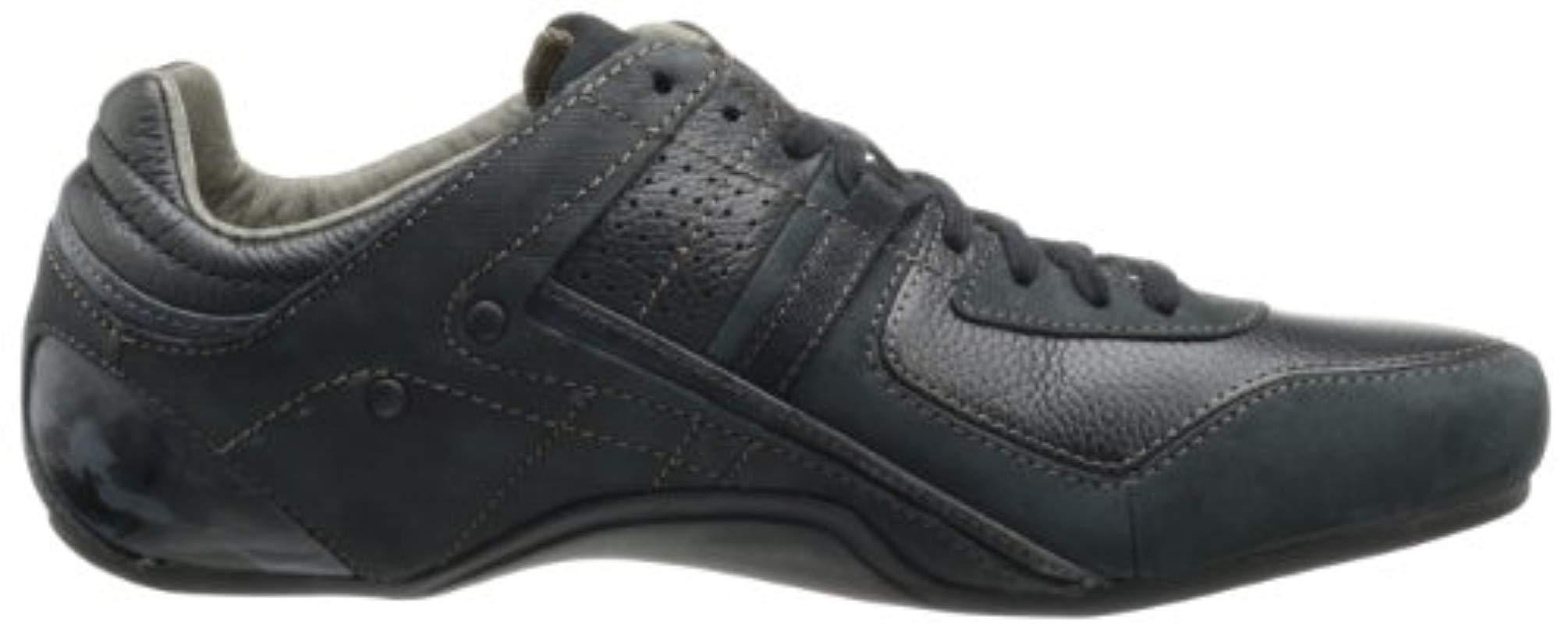 DIESEL Leather Korbin Ii Sneaker in Black for Men | Lyst