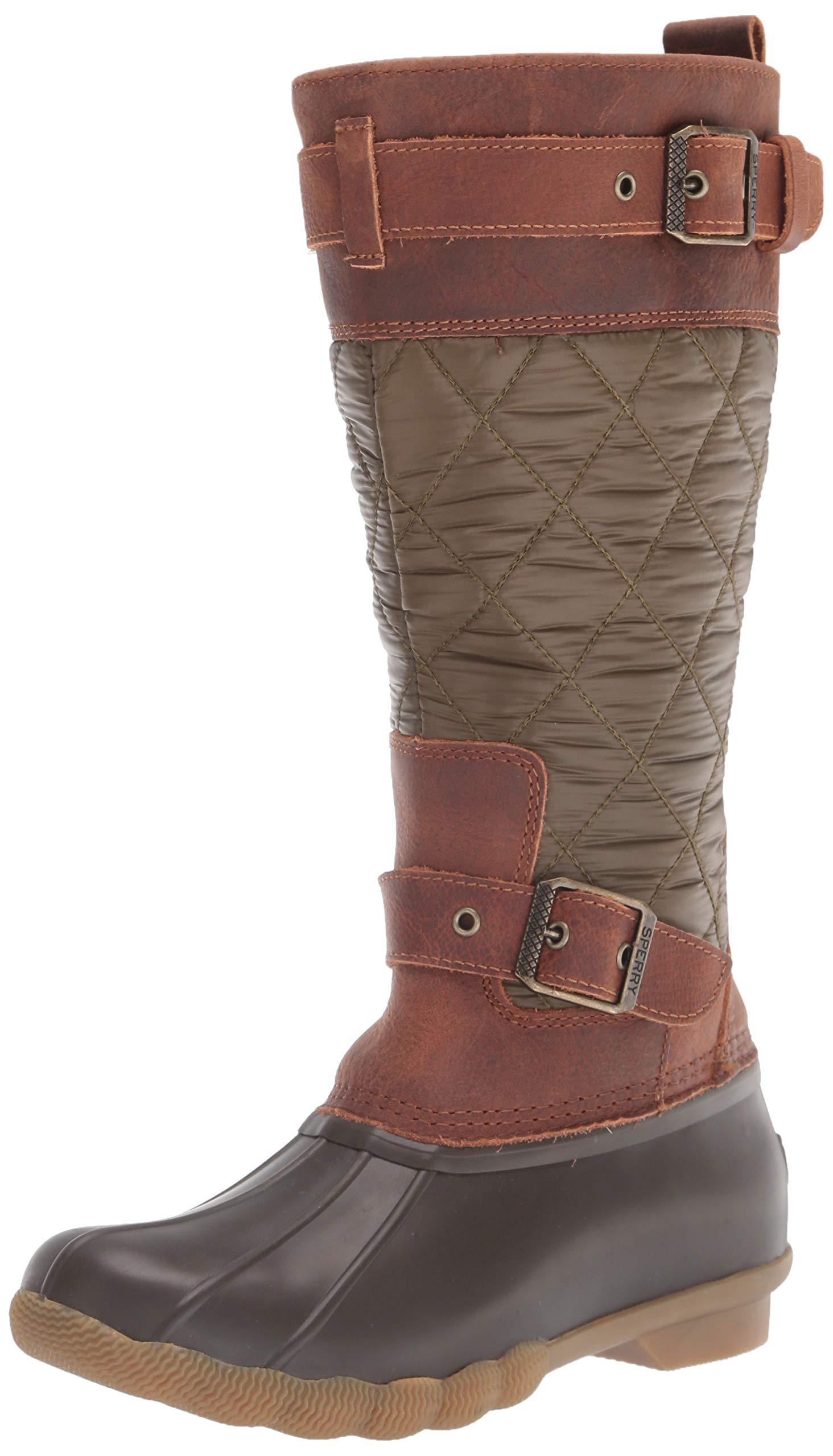 sperry saltwater olive brown