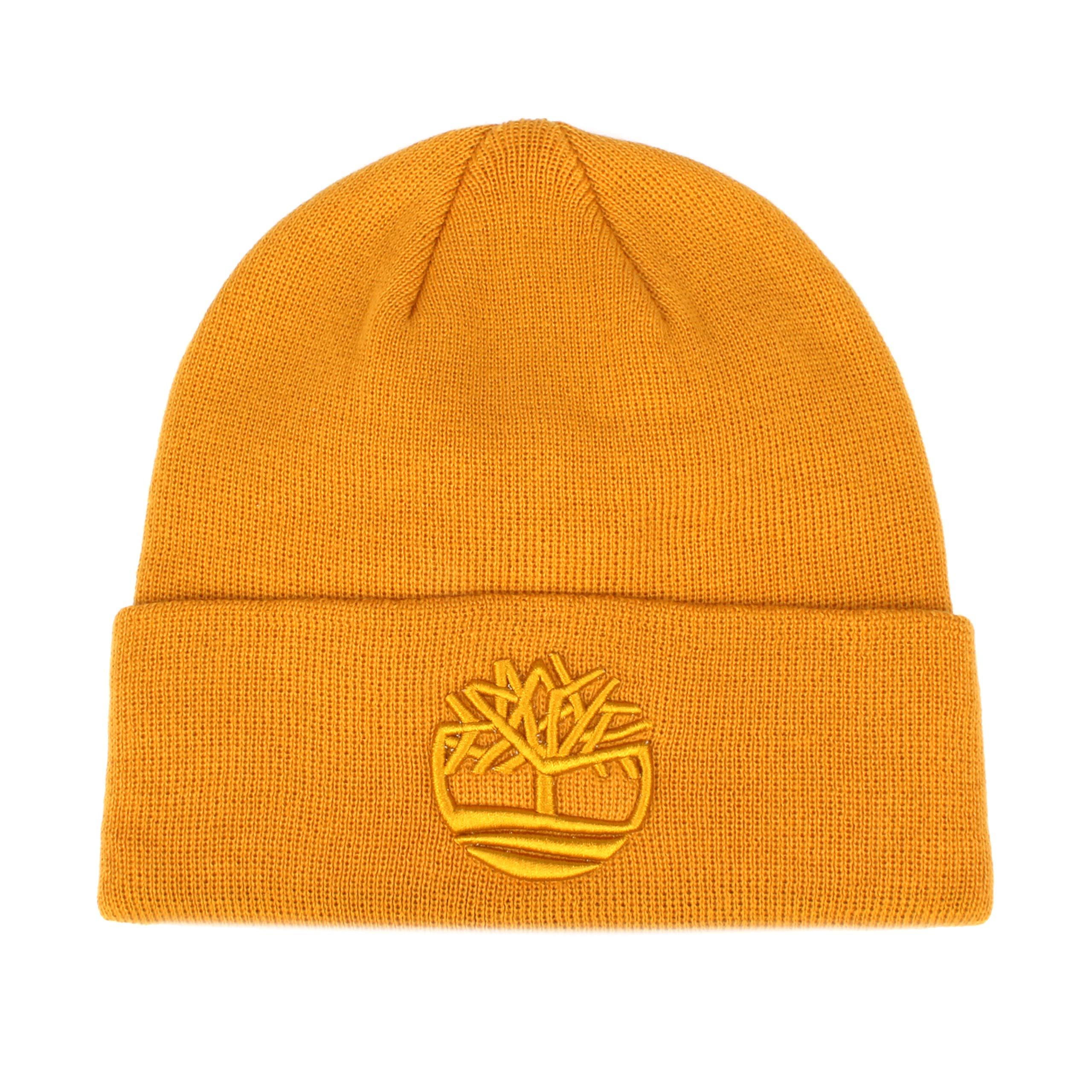 Timberland Synthetic Tonal 3d Embroidery Beanie in Yellow for Men Lyst