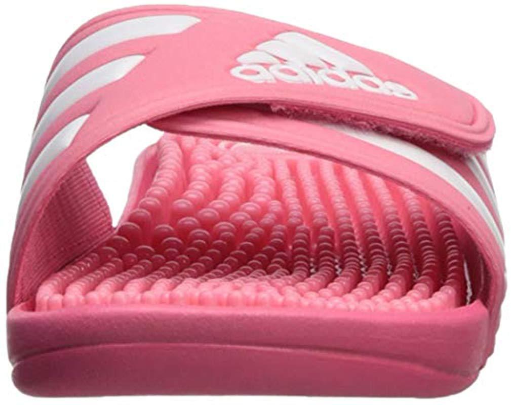 adidas Adissage Slide in Pink Lyst