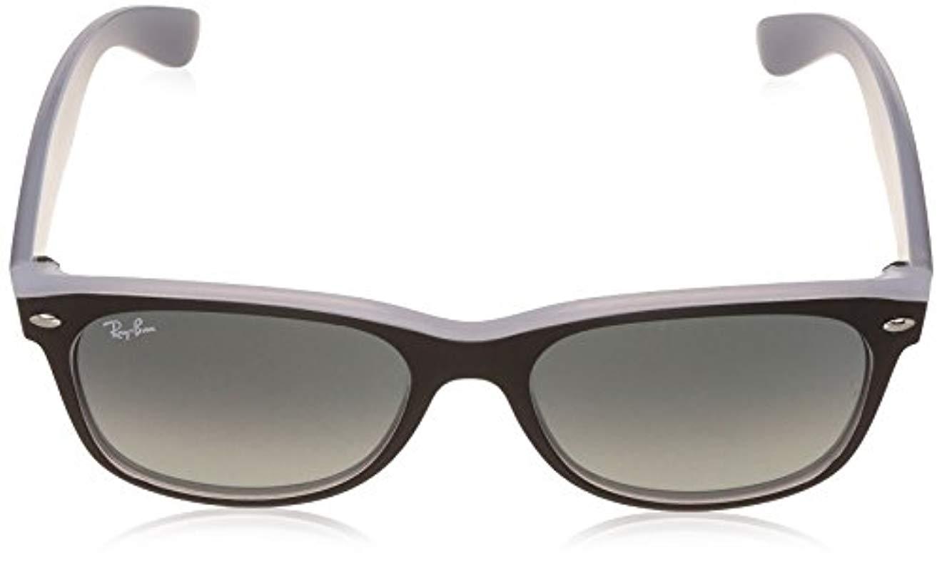 Ray Ban New Wayfarer Square Sunglasses Matte Black On Opal Ice 52 Mm For Men Lyst Ray Ban New Wayfarer Square Sunglasses Matte Black On Opal Ice 52 Mm For Men Lyst
