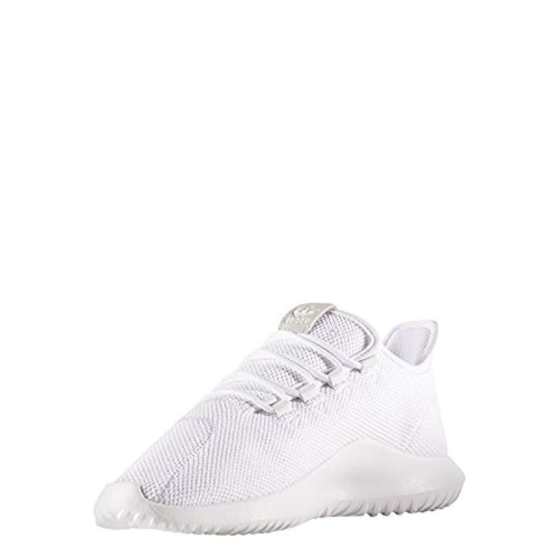 adidas Originals Rubber Tubular Shadow Running Shoe in White/Black/White ( White) for Men - Lyst
