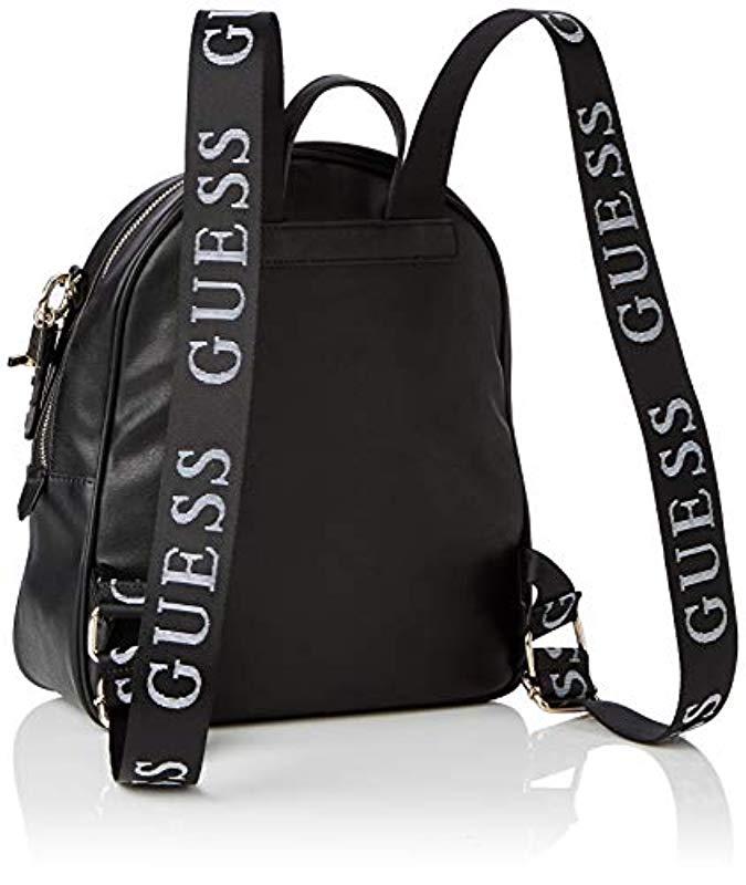 guess logo print backpack