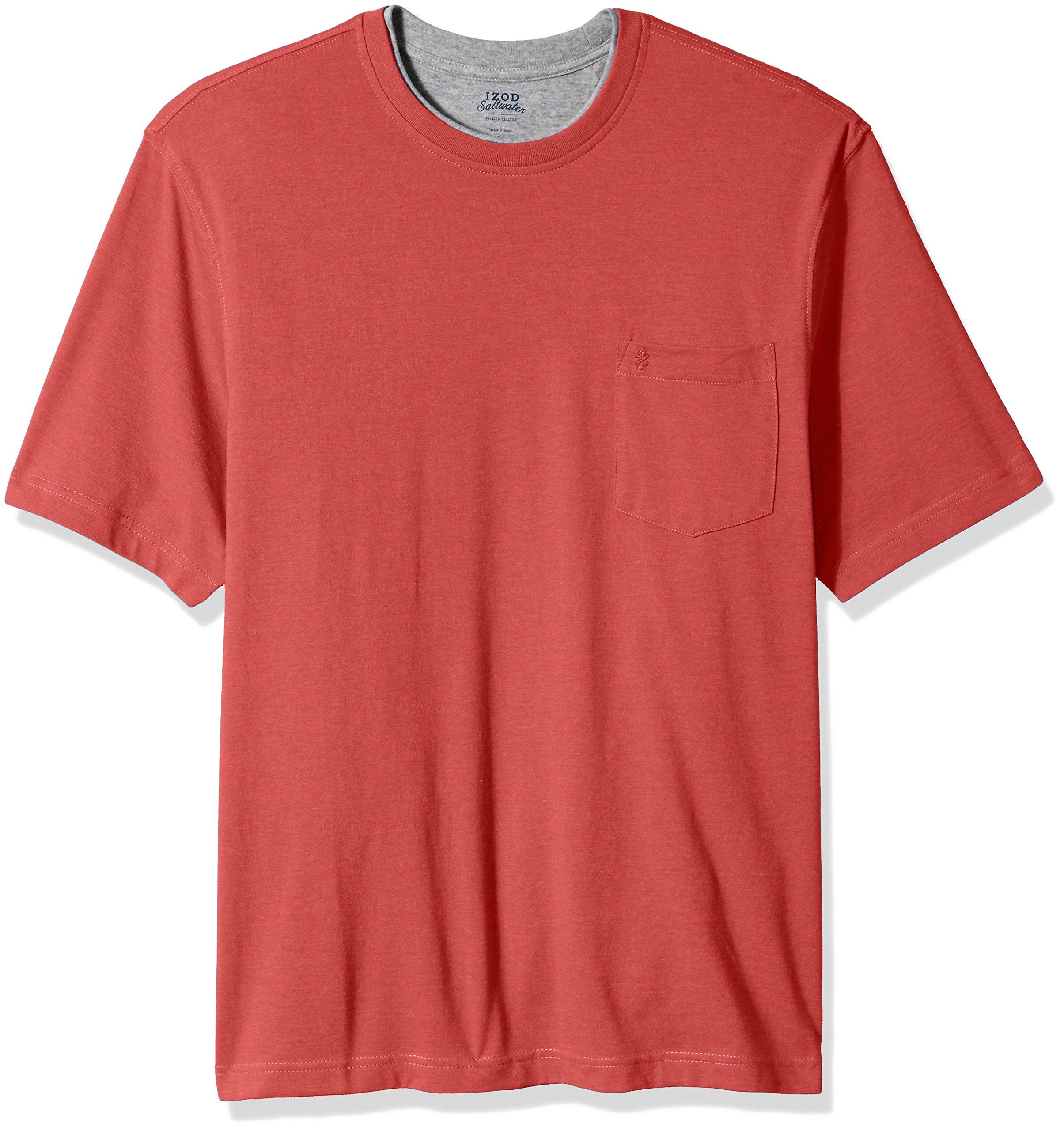 Izod Solid Double Jersey Chatham Point Crew Tee in Red for Men