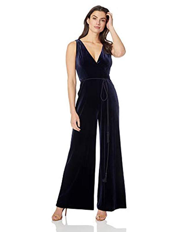 navy velvet jumpsuit