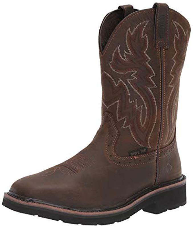 wolverine men's ranchero soft toe wellington boots