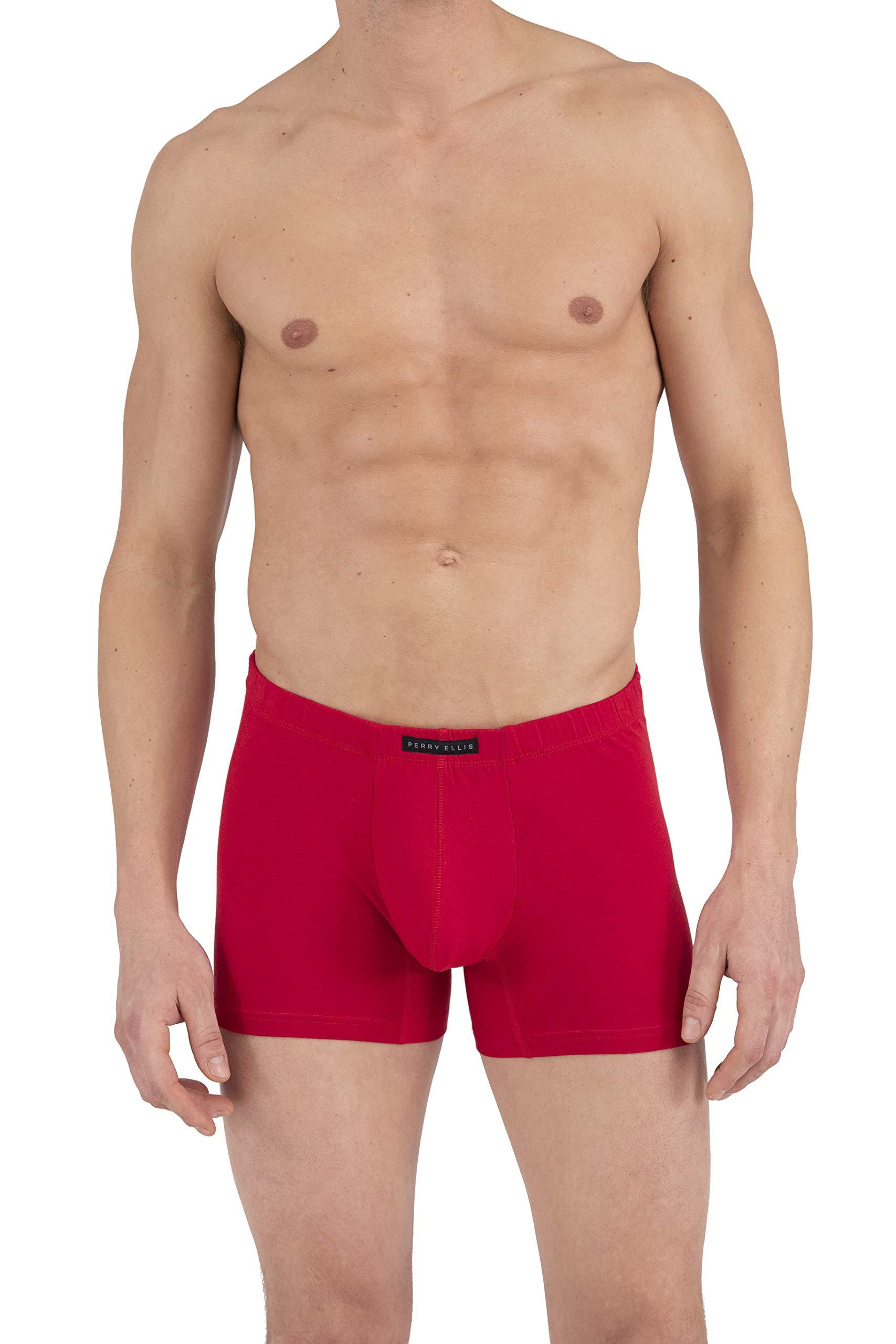 Perry Ellis Cotton 4 Pack Covered Waistband Boxer Briefs for Men Lyst