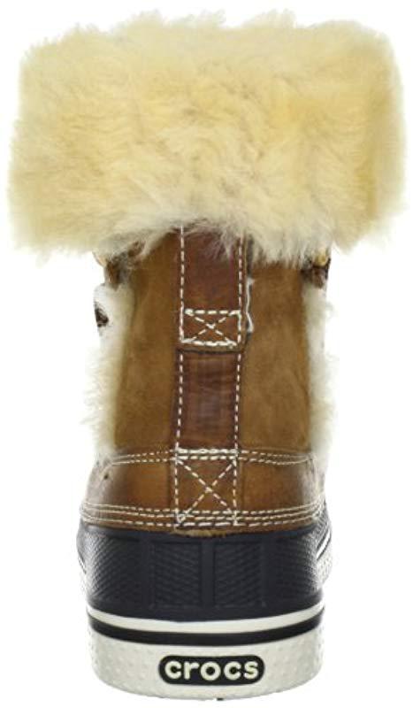 crocs allcast luxe duck boot