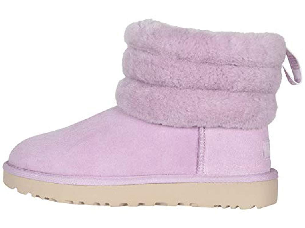UGG Fluff Mini Quilted in Purple - Lyst