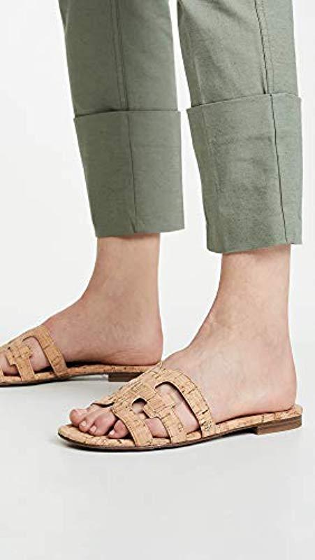 Sam Edelman Bay Slide Sandals in Natural | Lyst