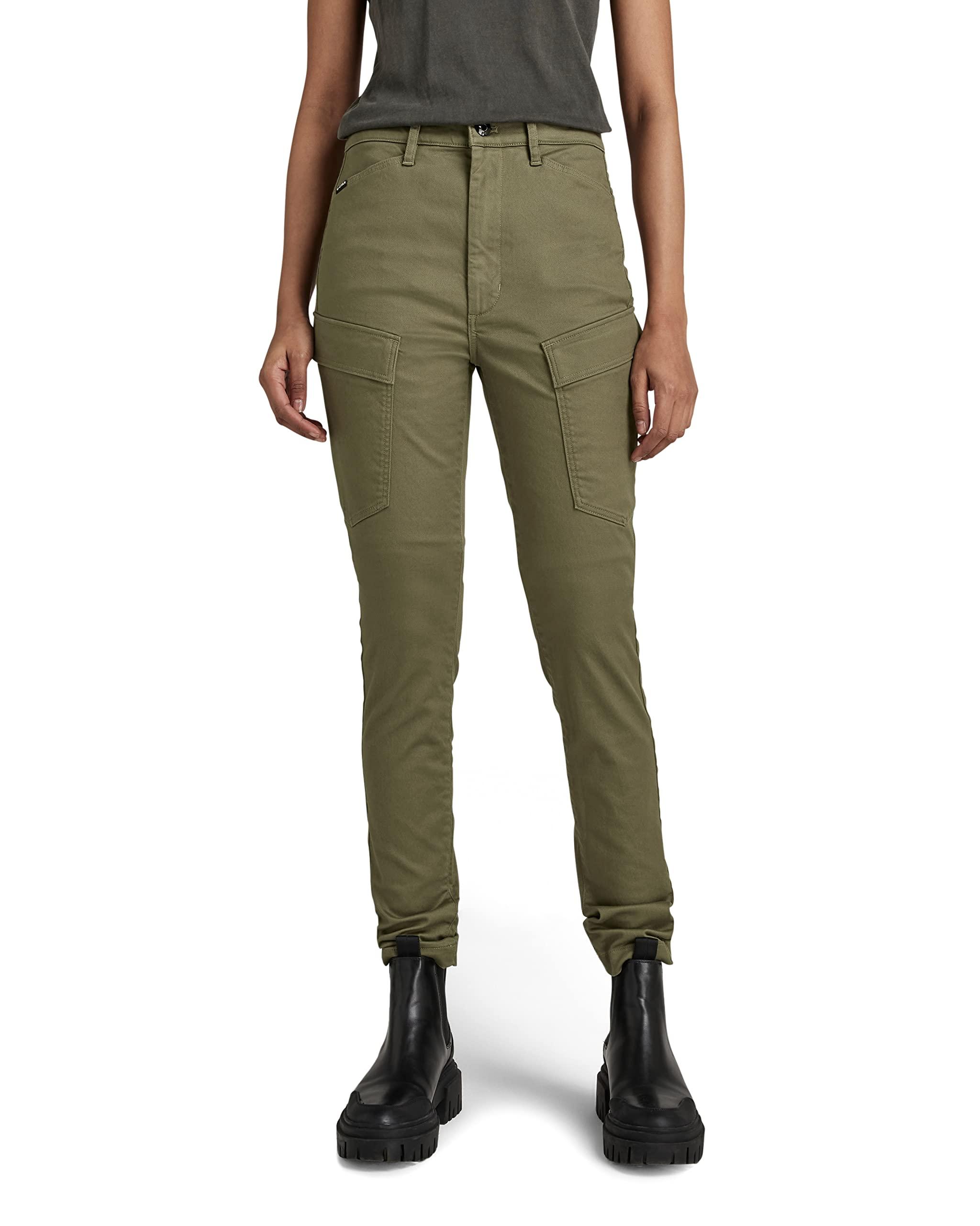 G-Star RAW Kafey High Rise Skinny Fit Cargo Pants in Green | Lyst