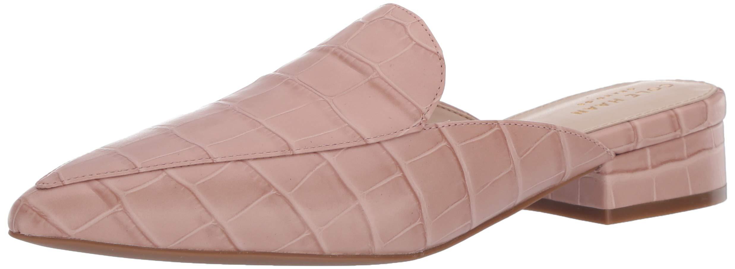 Cole Haan Lace Piper Mule Shoe Loafer in Mahogany Rose Cole Haan Lace Piper Mule Shoe Loafer in Mahogany Rose