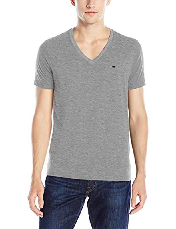 Download Tommy Hilfiger Denim Original V-neck Short Sleeve T-shirt ...