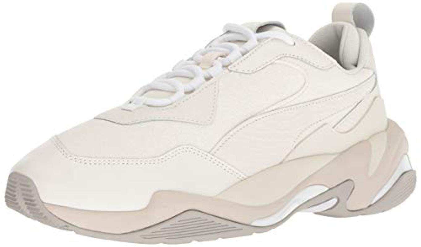 PUMA Leather Thunder Sneaker in White 