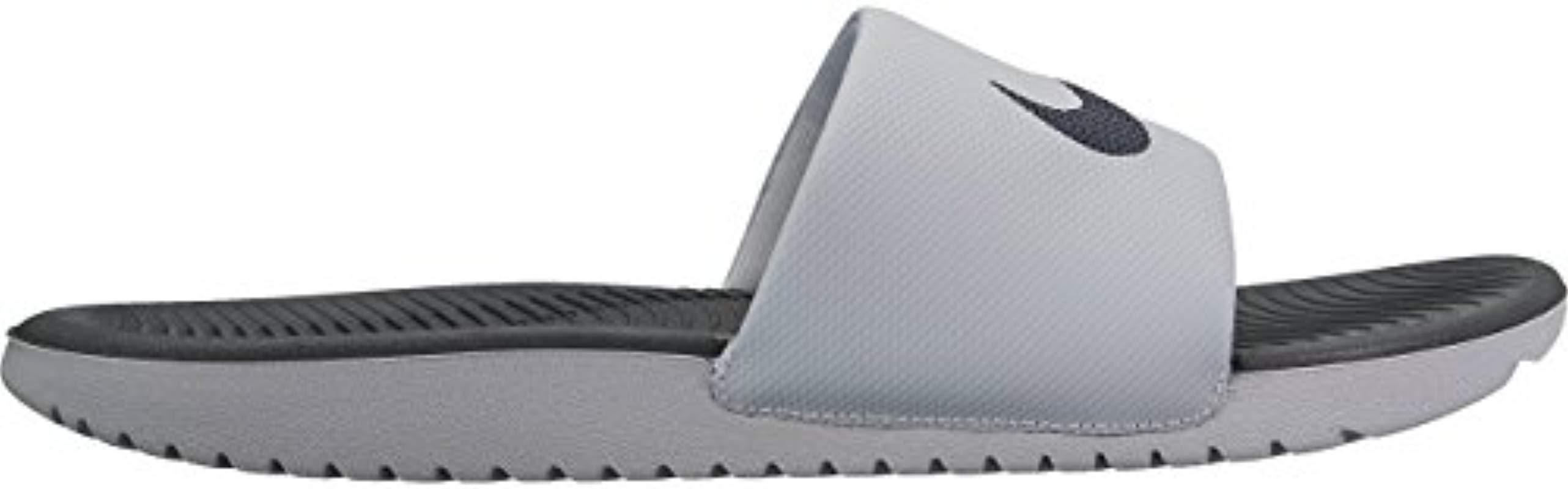 Nike Kawa Slide Athletic Sandal in Gray for Men | Lyst