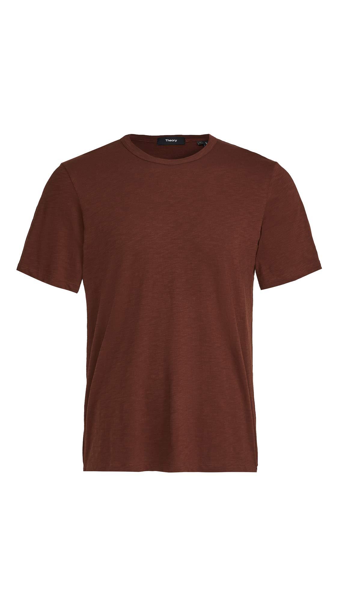 Theory Cotton Essential Cosmo T-shirt in Brown for Men - Lyst