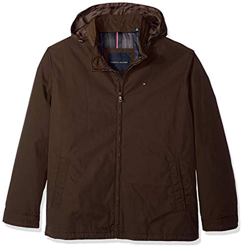 Download Tommy Hilfiger Big And Tall Poly-twill Stand-collar Zip ...