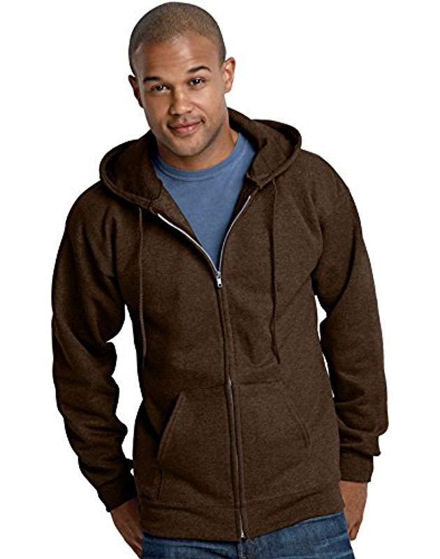 hanes brown hoodie