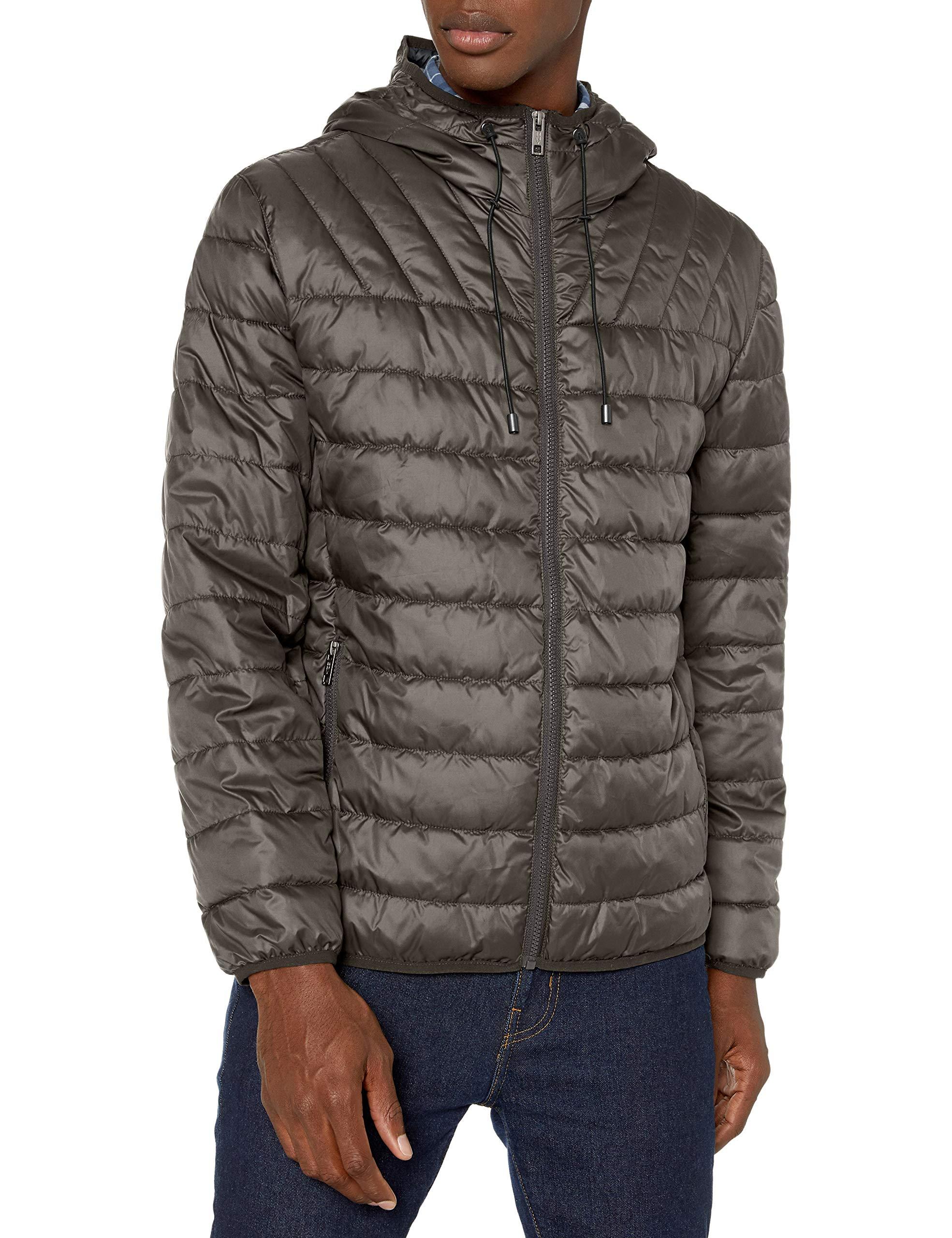 Marc New York Synthetic Dunmore Hooded Puffer Jacket in Gray for Men - Lyst