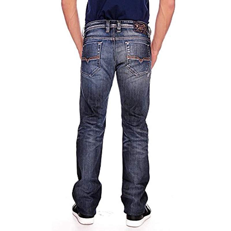 patrouille Omleiding Mier DIESEL Viker Regular Slim Straight-leg Jean 0885k in Blue for Men | Lyst