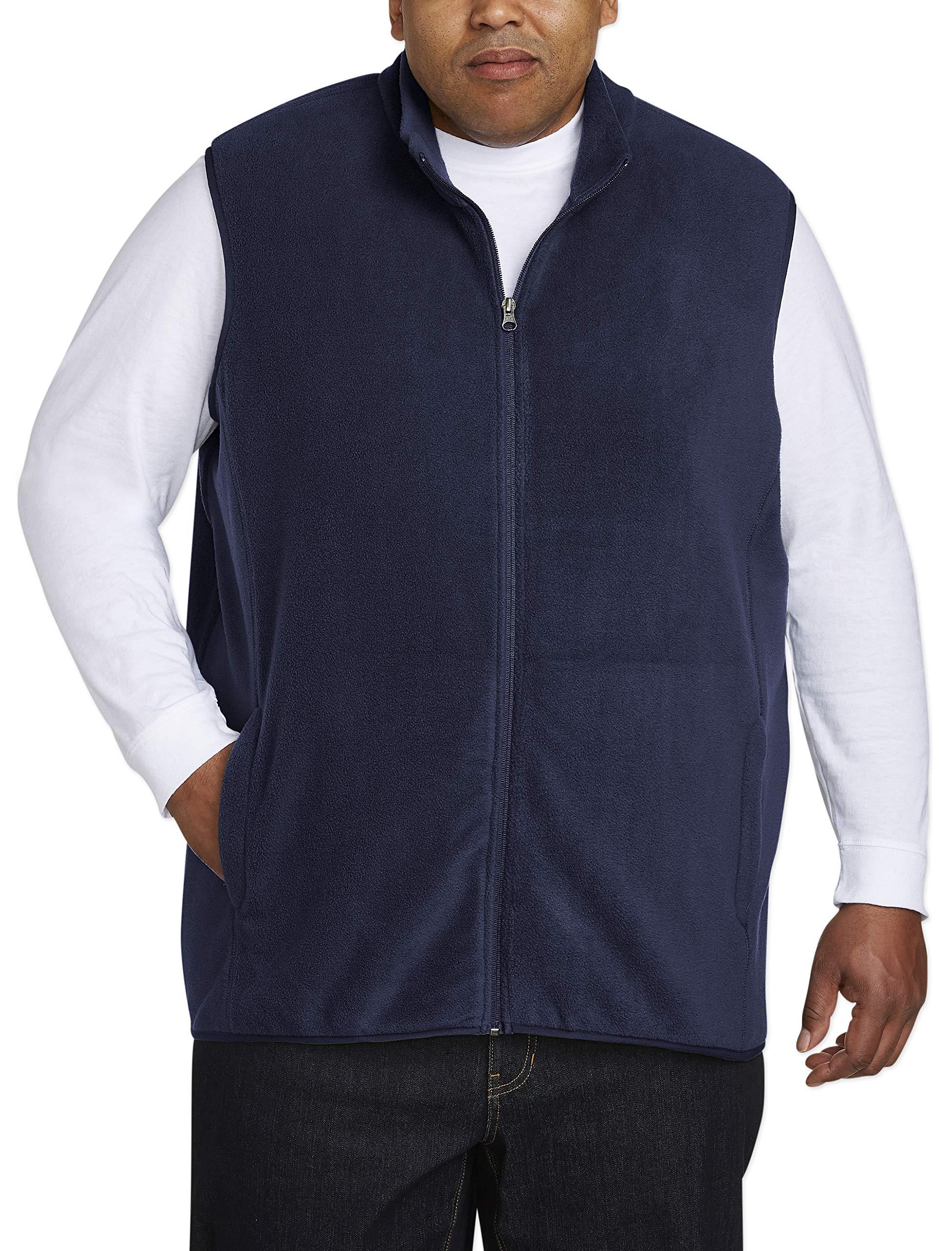 Full-zip Polar Fleece Vest Fit By Dxl 