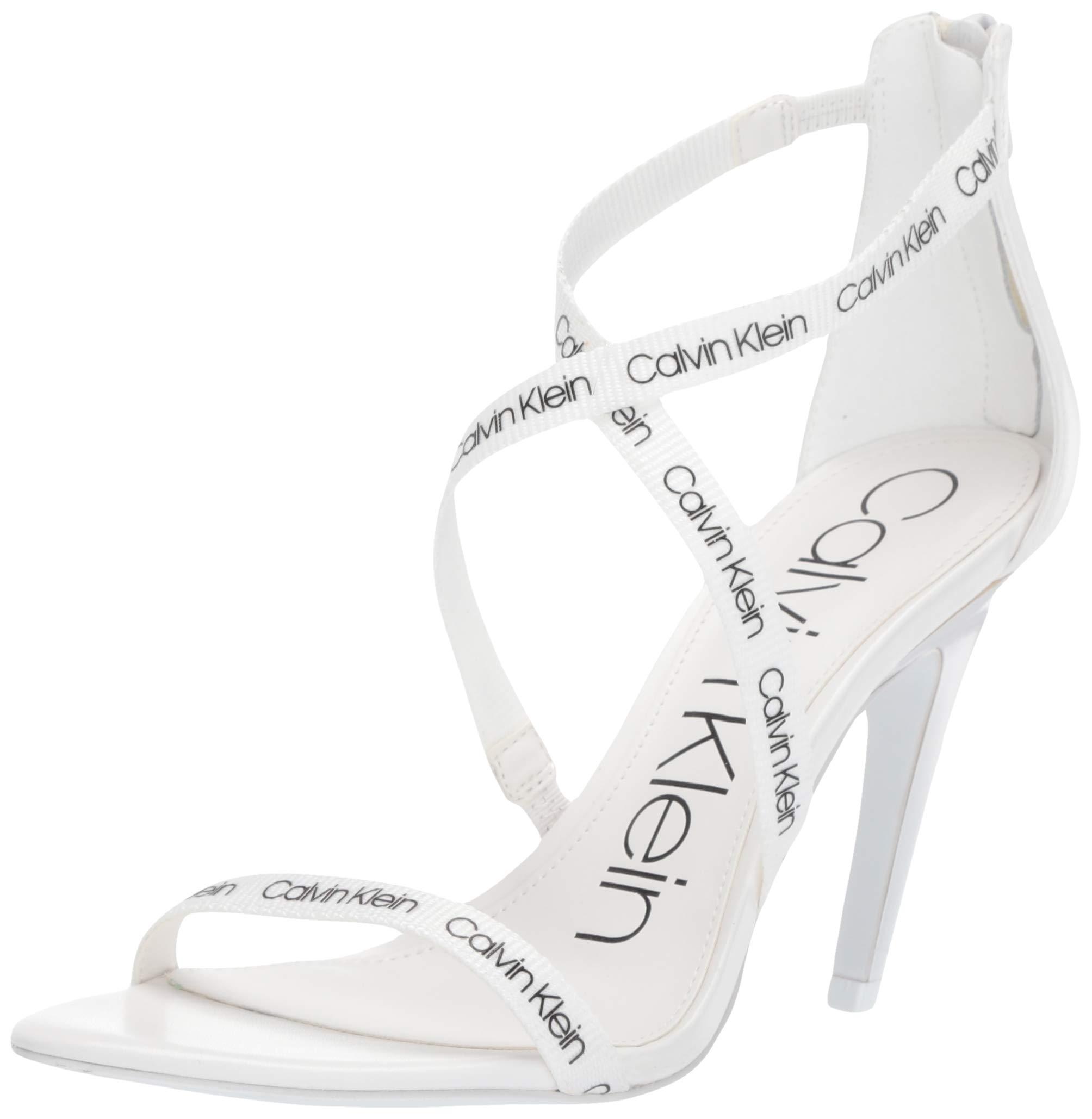 Calvin klein white clearance heels