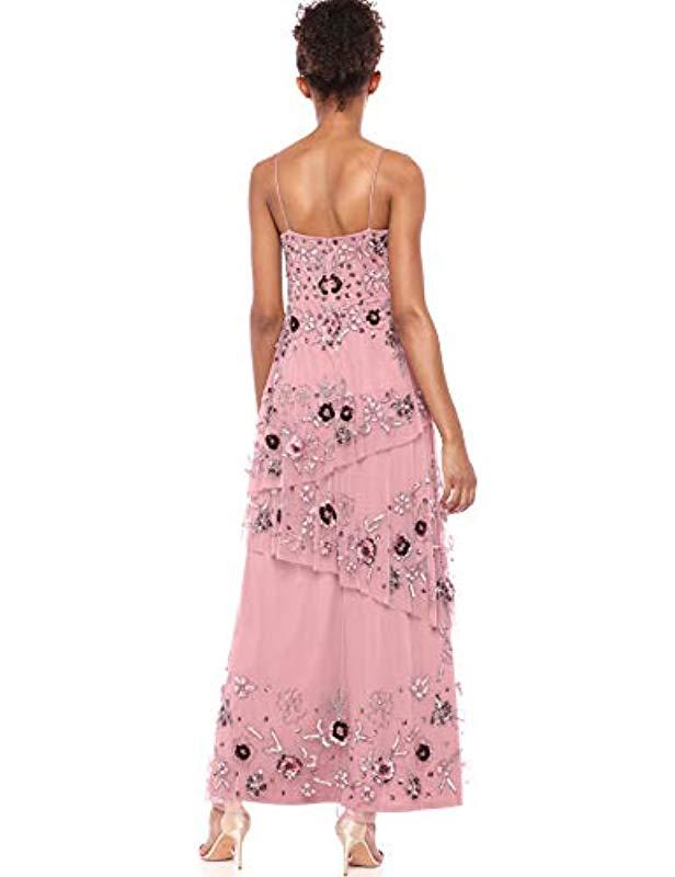 adrianna papell asymmetrical gown