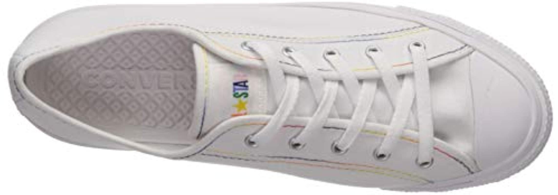 converse chuck taylor all star dainty silver glitter trainers
