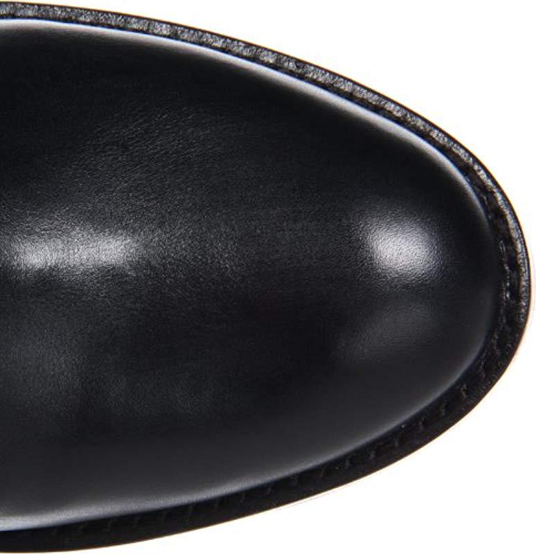 Ecco Leather Hobart High Cut Zip Buckle in Black - Lyst