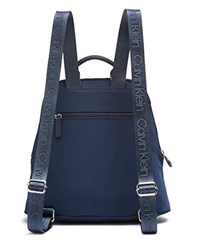 calvin klein backpack navy blue