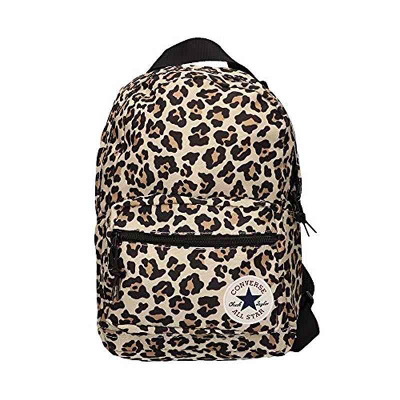 Converse Synthetic Go Lo Leopard Backpack in Black | Lyst