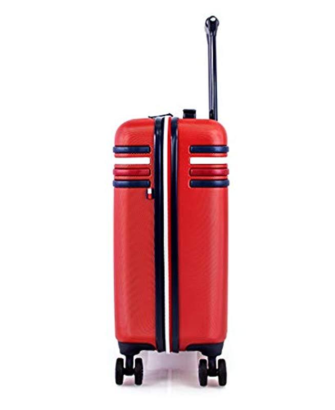 Tommy Hilfiger 20" Expandable Hardside Luggage With Tsa Lock, Red | Lyst