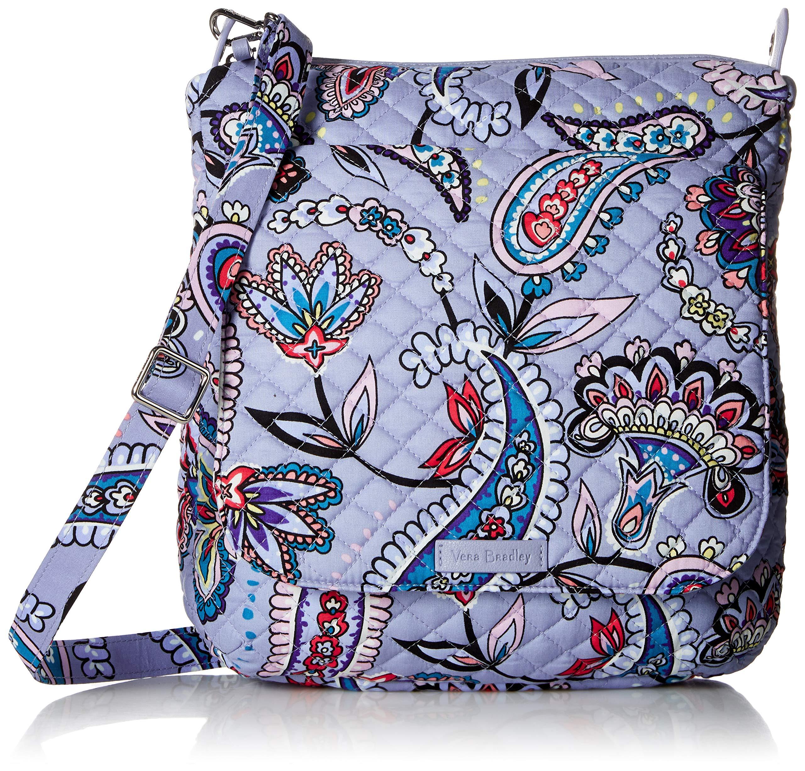 Vera Bradley Women's Cotton Multi-strap Shoulder Bag Perennials Gray :  Target