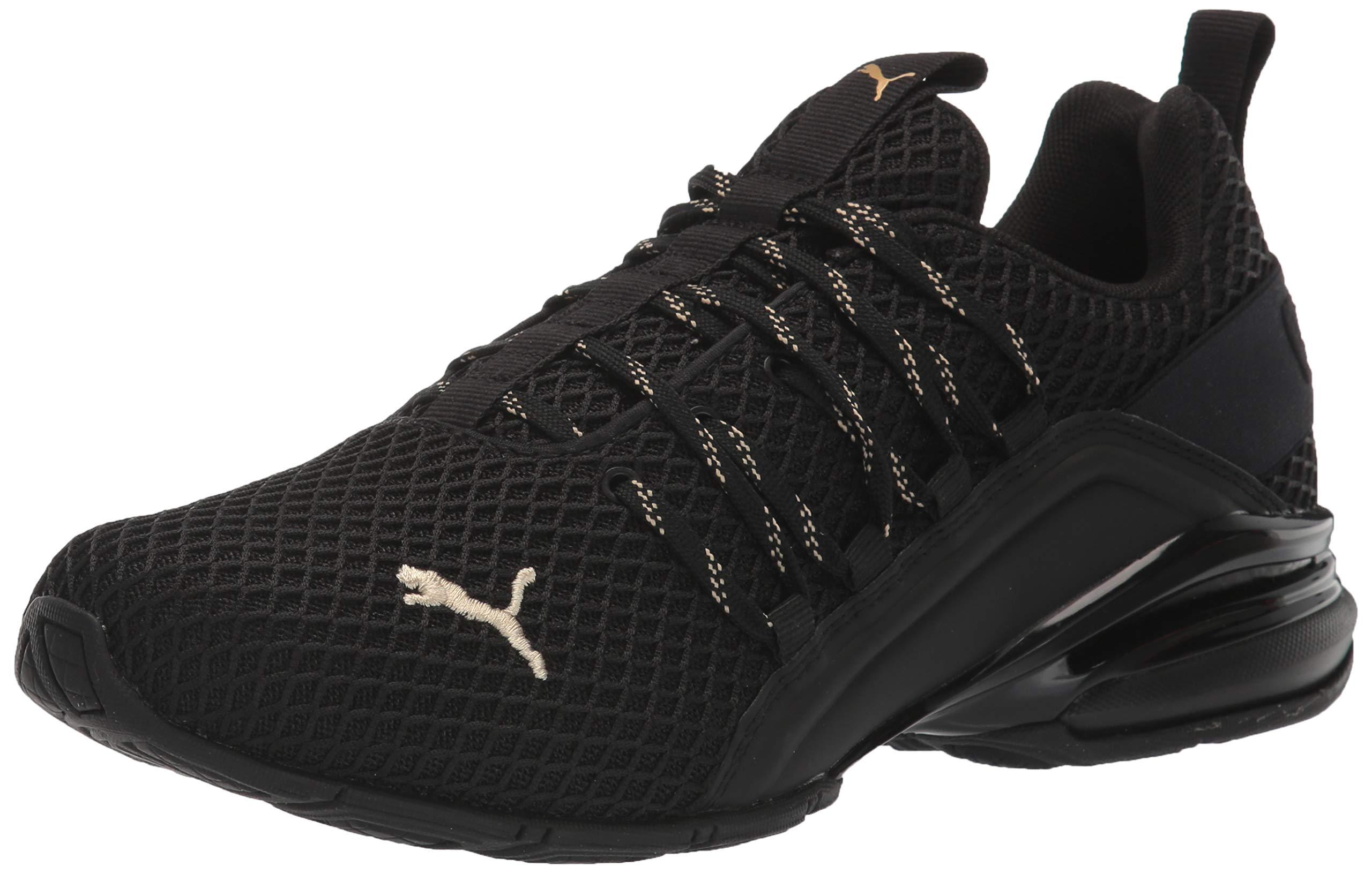 puma trainers black mens