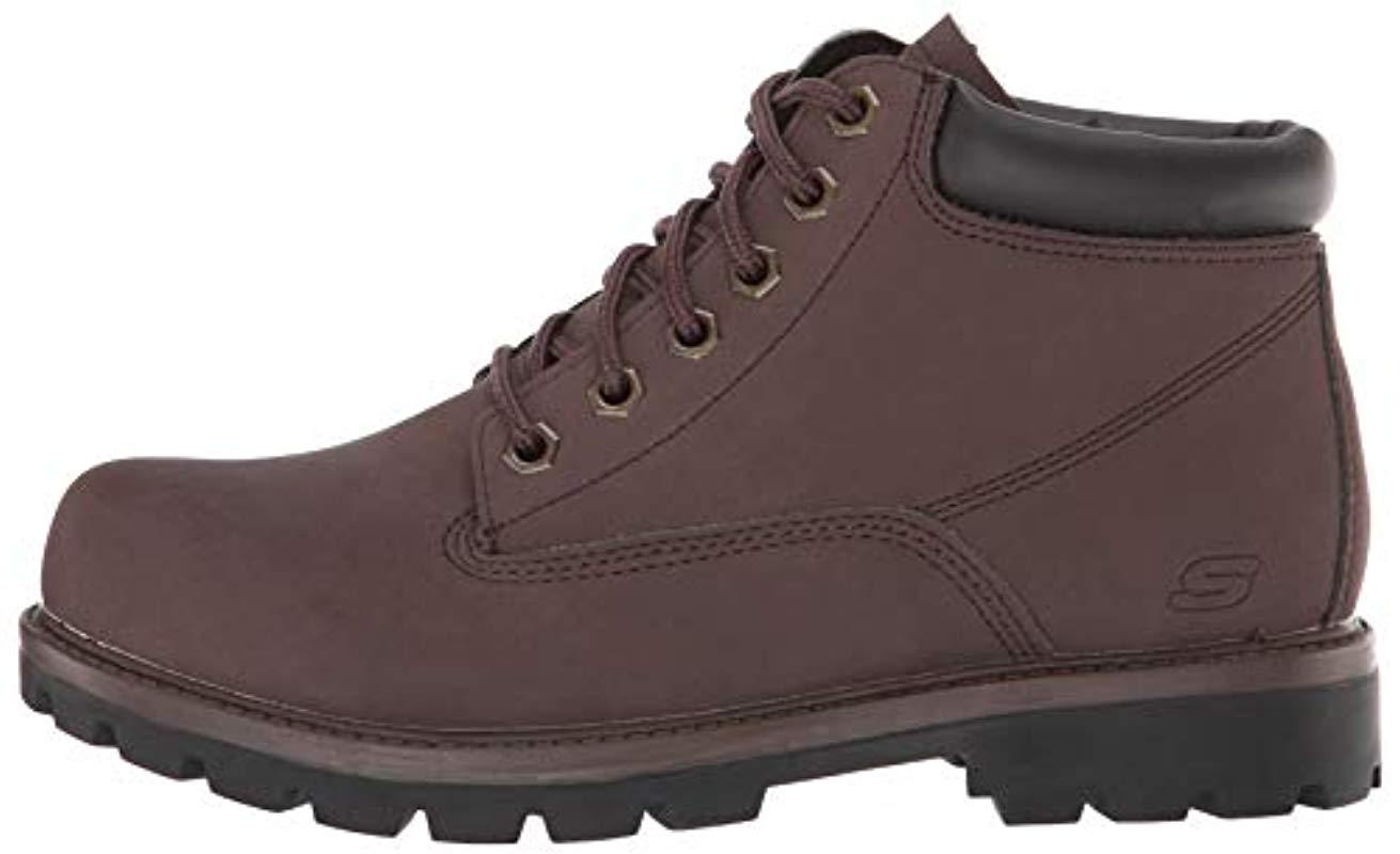 skechers men's toric amado lace boot