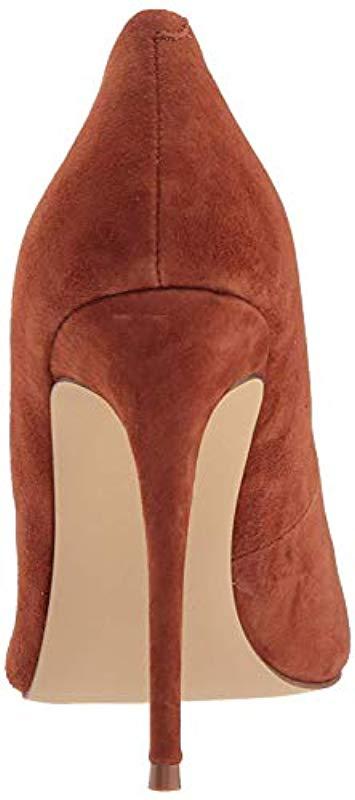 chestnut suede pumps