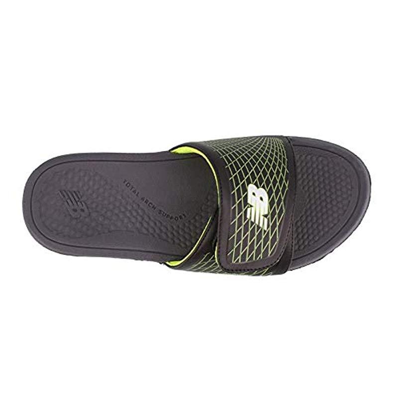 new balance men's cush  slide sandal
