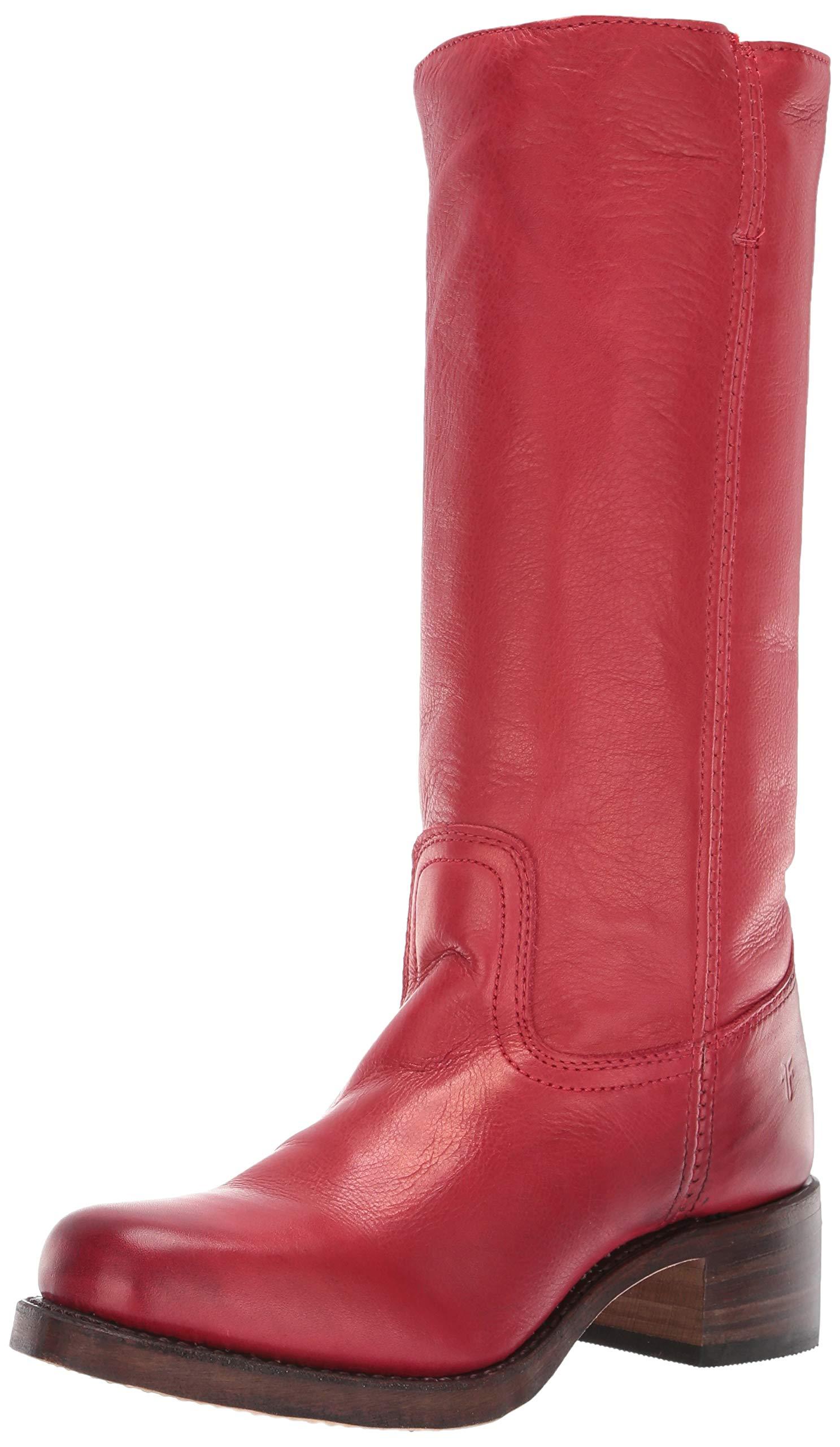 frye burnt red boots
