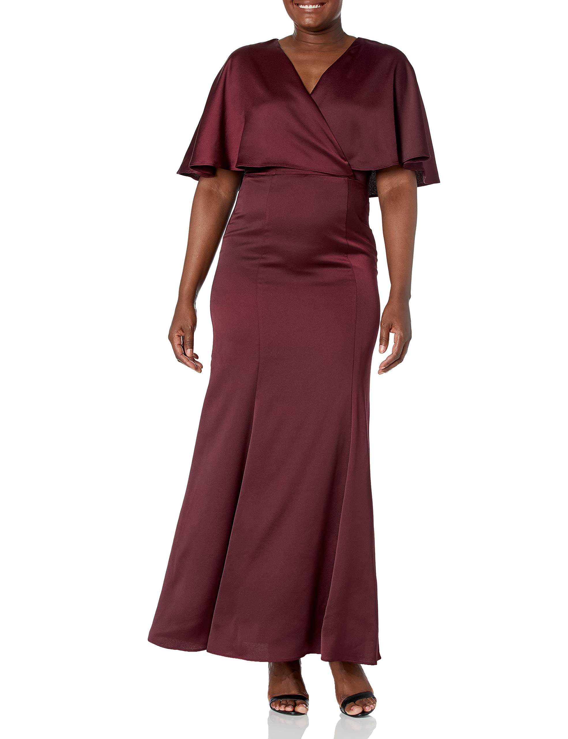 capelet evening gown