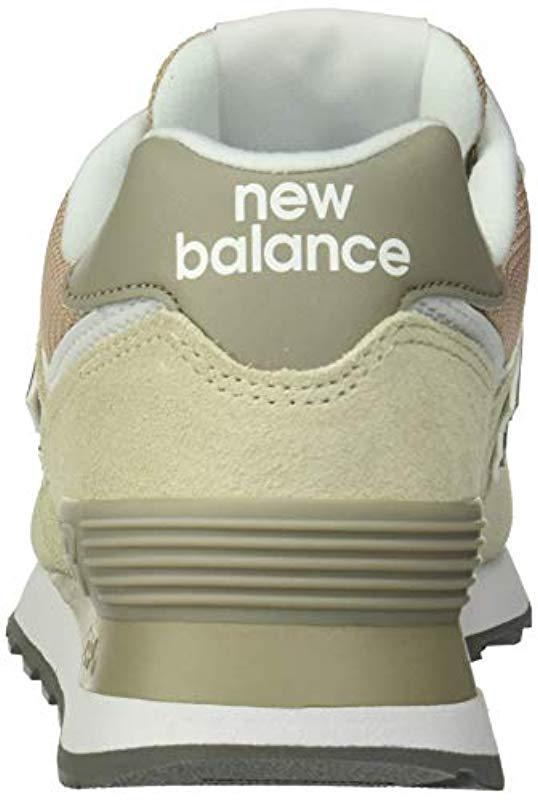 New Balance Suede Iconic 574 V2 Sneaker, Oyster/oxygen Pink, 5 W Us - Lyst