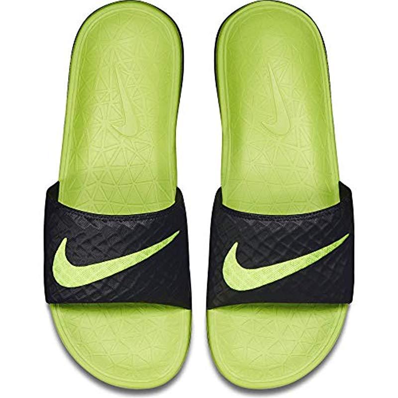 Nike Benassi Solarsoft Slide Athletic Sandal in Black/Anthracite (Black)  for Men - Lyst